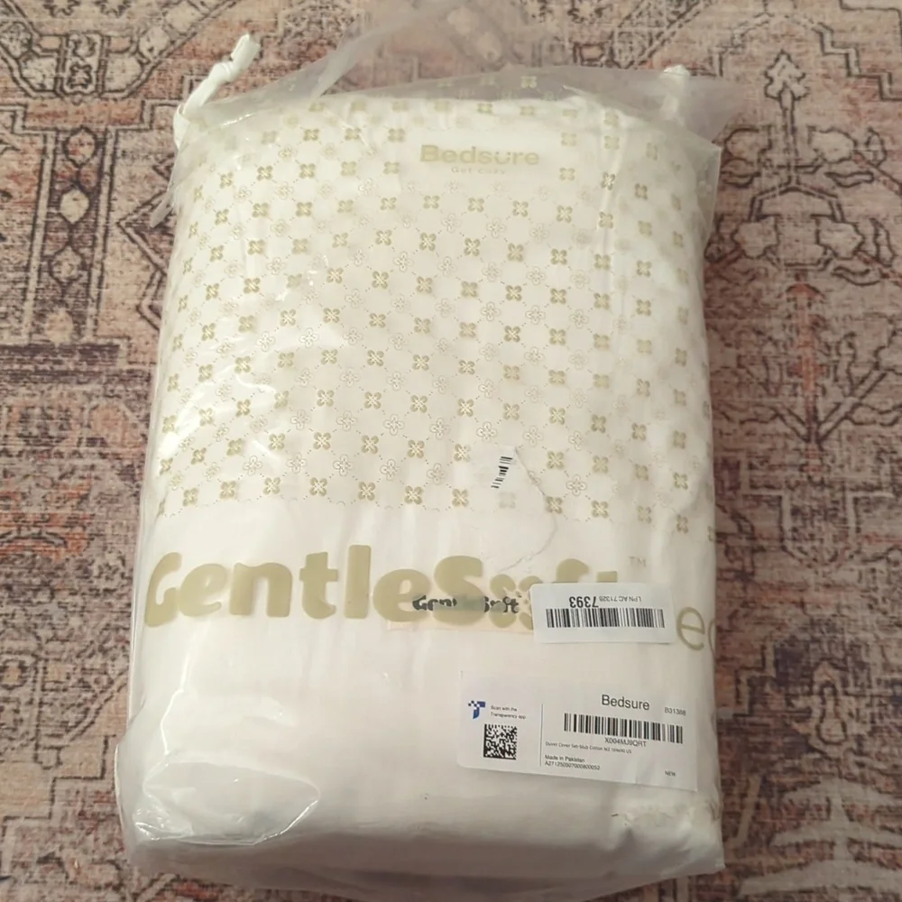 Bedsure Cotton Duvet Cover King - Luxury Slub Weave 100% Cotton Duvet Cover Set,